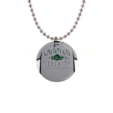 AKAAthletic 1  Button Necklace from ArtsNow.com Front