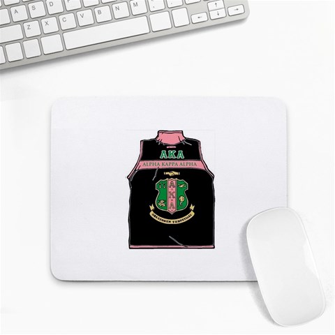 AKA_Vest Small Mousepad from ArtsNow.com Front