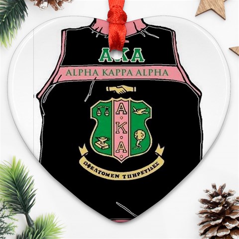 AKA_Vest Ornament (Heart) from ArtsNow.com Front