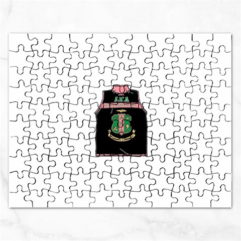 AKA_Vest Jigsaw Puzzle (Rectangular) from ArtsNow.com Front