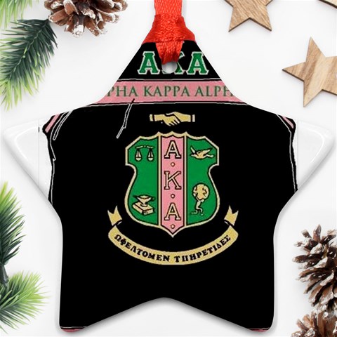 AKA_Vest Star Ornament (Two Sides) from ArtsNow.com Front