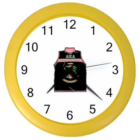 AKA_Vest Color Wall Clock from ArtsNow.com Front