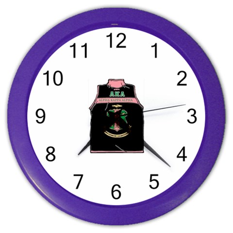 AKA_Vest Color Wall Clock from ArtsNow.com Front