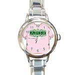 aka_halograph Round Italian Charm Watch
