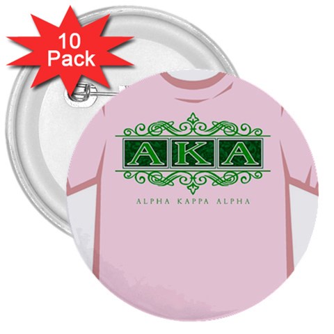 aka_halograph 3  Button (10 pack) from ArtsNow.com Front