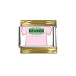 aka_halograph Gold Trim Italian Charm (9mm)