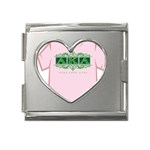 aka_halograph Mega Link Heart Italian Charm (18mm)