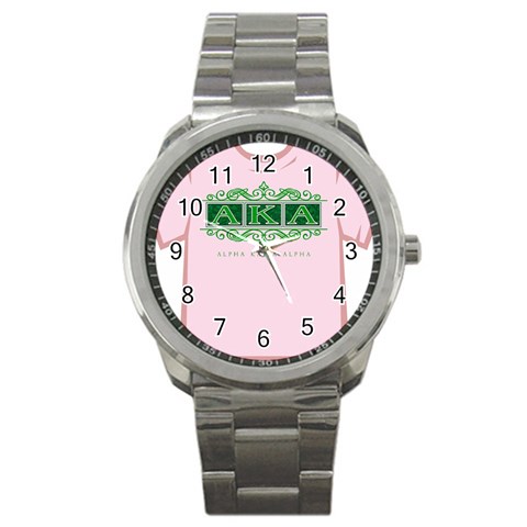 aka_halograph Sport Metal Watch from ArtsNow.com Front