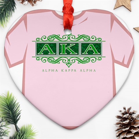 aka_halograph Heart Ornament (Two Sides) from ArtsNow.com Front