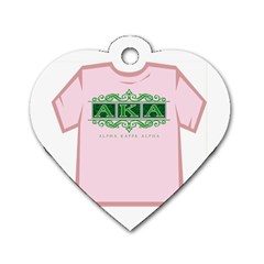 aka_halograph Dog Tag Heart (Two Sides) from ArtsNow.com Front