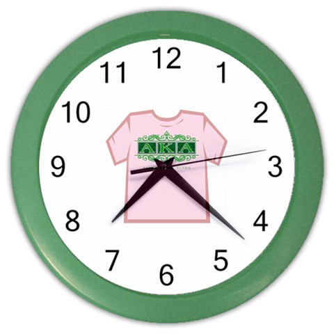 aka_halograph Color Wall Clock from ArtsNow.com Front