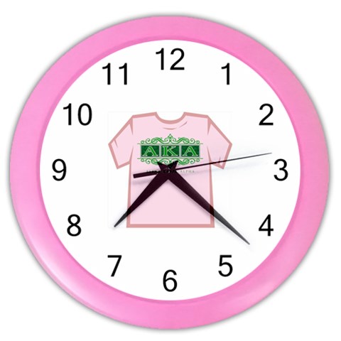 aka_halograph Color Wall Clock from ArtsNow.com Front