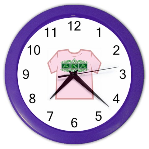 aka_halograph Color Wall Clock from ArtsNow.com Front