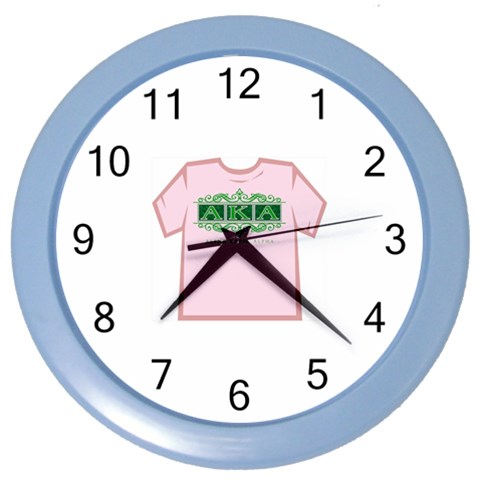 aka_halograph Color Wall Clock from ArtsNow.com Front
