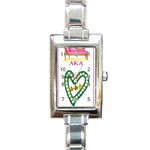 aka_chaise_border2 Rectangular Italian Charm Watch