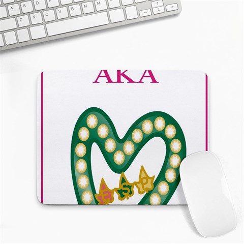 aka_chaise_border2 Small Mousepad from ArtsNow.com Front