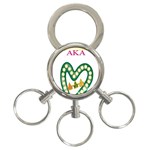 aka_chaise_border2 3-Ring Key Chain