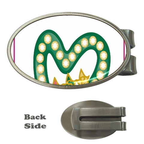 aka_chaise_border2 Money Clip (Oval) from ArtsNow.com Front