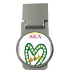 aka_chaise_border2 Money Clip (Round)