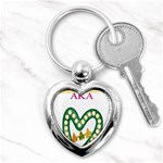 aka_chaise_border2 Key Chain (Heart)