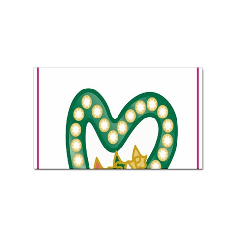 aka_chaise_border2 Sticker (Rectangular) from ArtsNow.com Front
