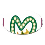 aka_chaise_border2 Magnet (Oval)