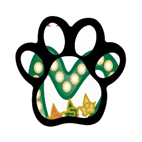 aka_chaise_border2 Magnet (Paw Print) from ArtsNow.com Front