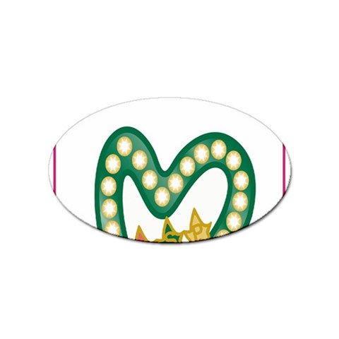 aka_chaise_border2 Sticker Oval (10 pack) from ArtsNow.com Front