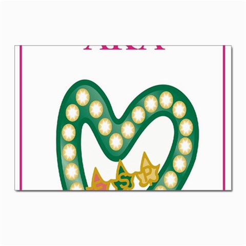 aka_chaise_border2 Postcard 4 x 6  (Pkg of 10) from ArtsNow.com Front