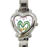aka_chaise_border2 Heart Italian Charm Watch