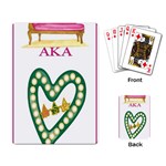 aka_chaise_border2 Playing Cards Single Design