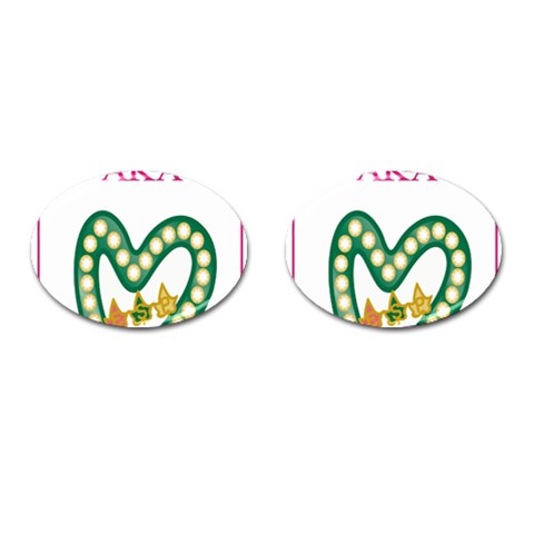 aka_chaise_border2 Cufflinks (Oval) from ArtsNow.com Front(Pair)