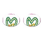 aka_chaise_border2 Cufflinks (Oval)