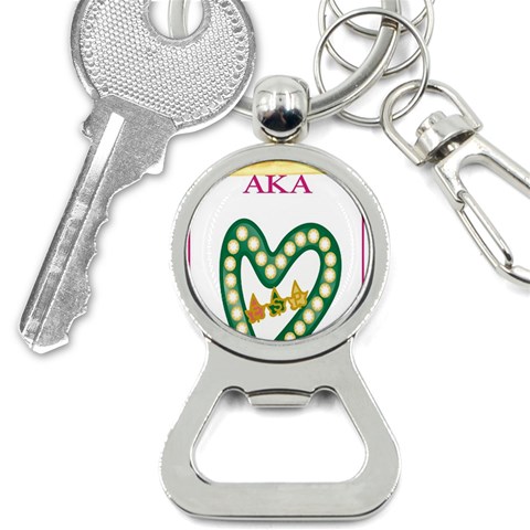 aka_chaise_border2 Bottle Opener Key Chain from ArtsNow.com Front