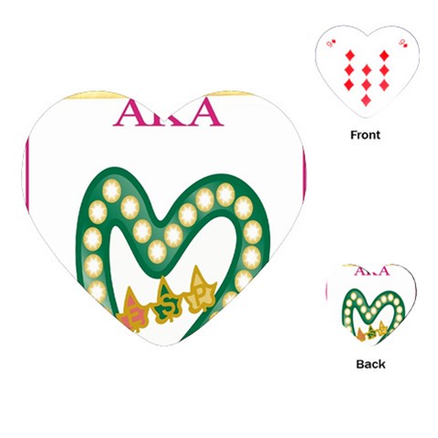 aka_chaise_border2 Playing Cards (Heart) from ArtsNow.com Front