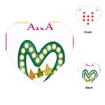 aka_chaise_border2 Playing Cards (Heart)