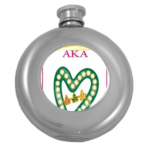 aka_chaise_border2 Hip Flask (5 oz) from ArtsNow.com Front