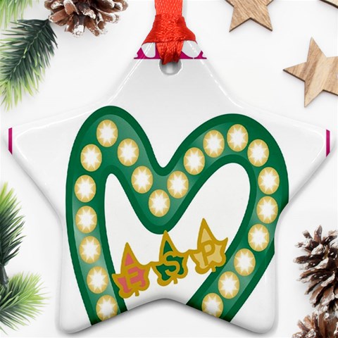 aka_chaise_border2 Star Ornament (Two Sides) from ArtsNow.com Front