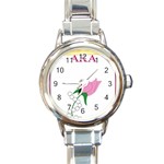 aka_chaise_borde Round Italian Charm Watch