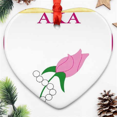 aka_chaise_borde Ornament (Heart) from ArtsNow.com Front