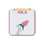 aka_chaise_borde Rubber Coaster (Square)