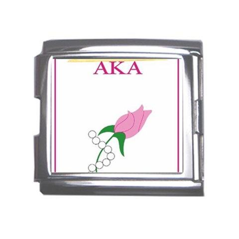 aka_chaise_borde Mega Link Italian Charm (18mm) from ArtsNow.com Front