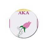 aka_chaise_borde Rubber Round Coaster (4 pack)