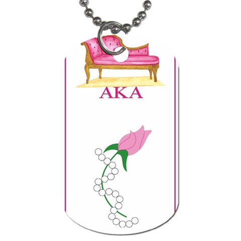 aka_chaise_borde Dog Tag (One Side) from ArtsNow.com Front