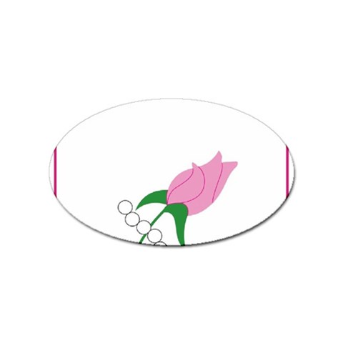 aka_chaise_borde Sticker Oval (100 pack) from ArtsNow.com Front
