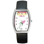 aka_chaise_borde Barrel Style Metal Watch