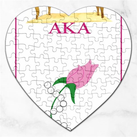 aka_chaise_borde Jigsaw Puzzle (Heart) from ArtsNow.com Front