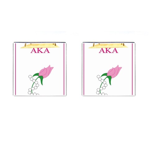 aka_chaise_borde Cufflinks (Square) from ArtsNow.com Front(Pair)
