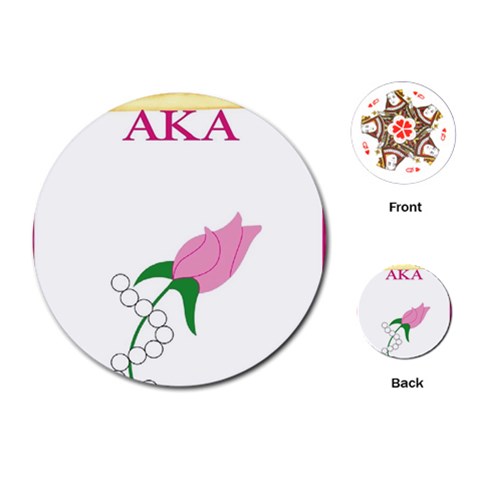 aka_chaise_borde Playing Cards (Round) from ArtsNow.com Front