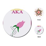aka_chaise_borde Playing Cards (Round)
